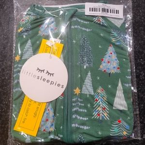 Little Sleepies Green Trees Zippy 6-12m
